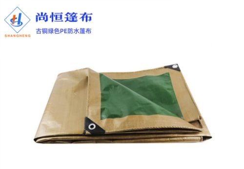 防水布_篷布廠(chǎng)家定做古銅綠色防水篷布2.44×4.6米175g